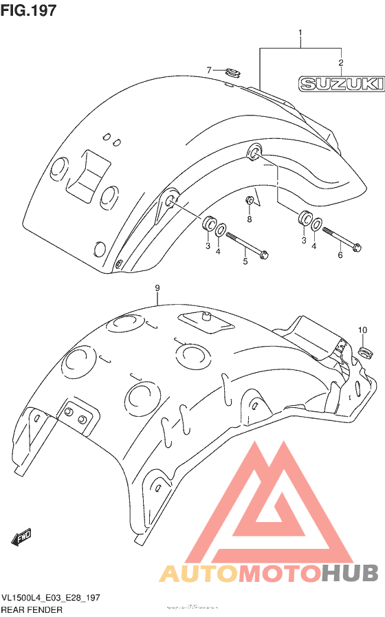 Rear Fender (Vl1500L4 E03)