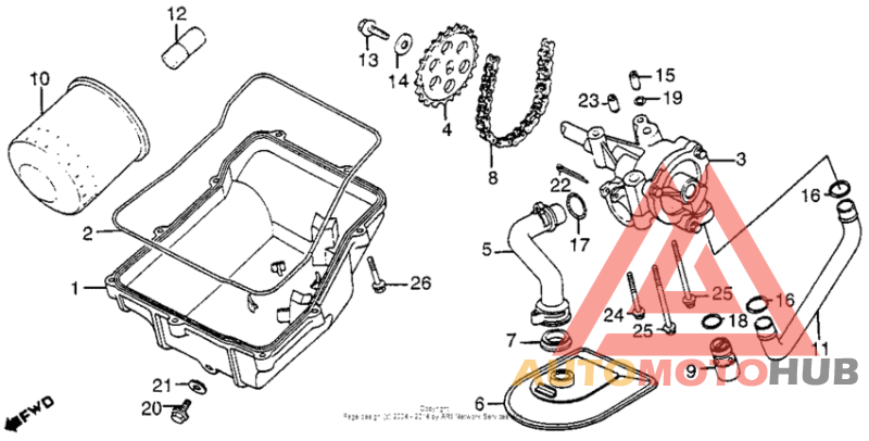 Oil filter + oil pan + oil pump