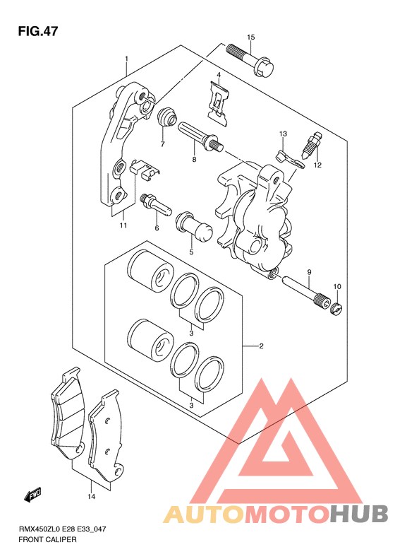 Передний суппорт