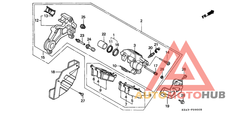 Задний суппорт