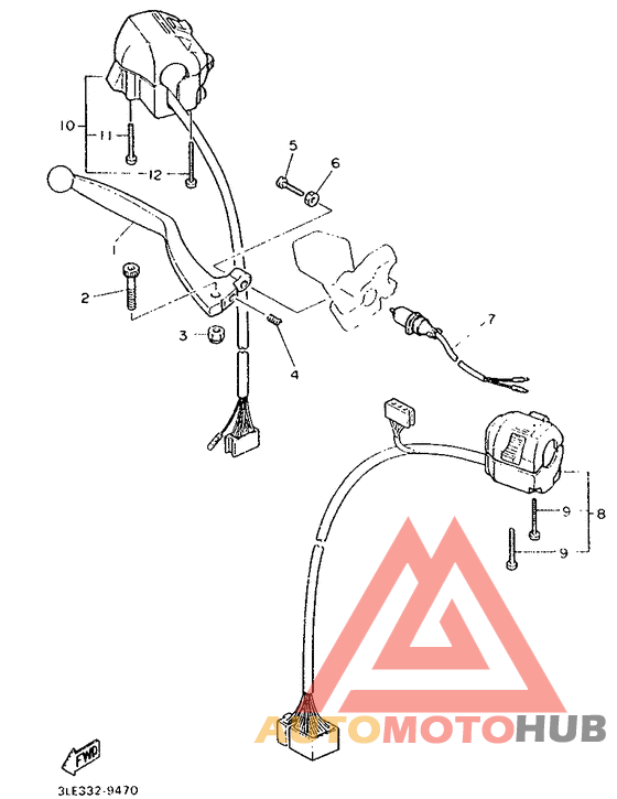 Handle switch. lever