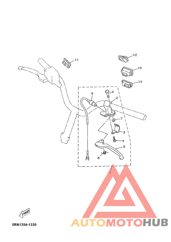 Handle switch. lever