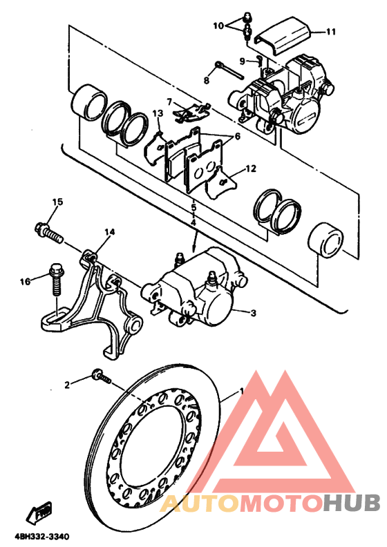 Задний суппорт