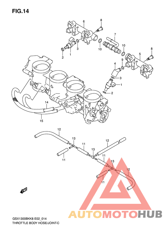 Throttle body hose/joint