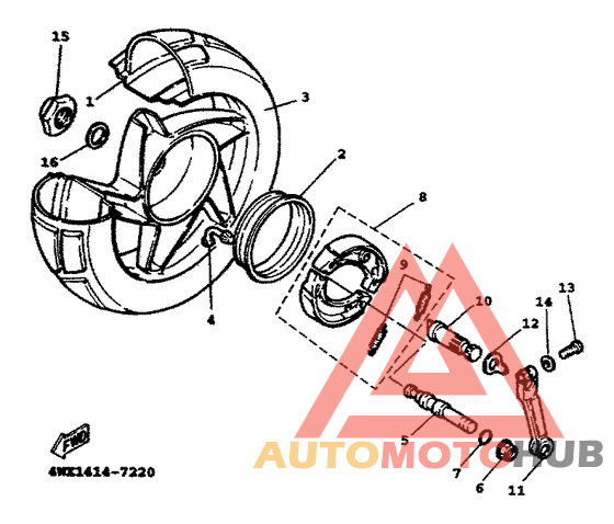Переднее колесо