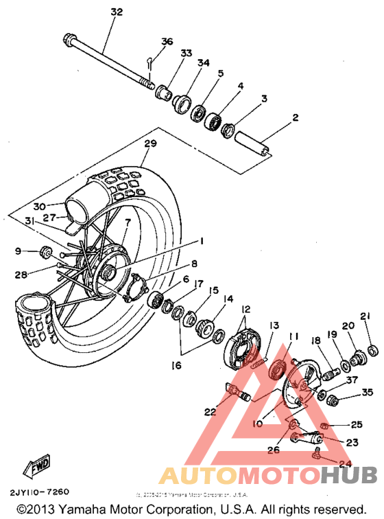 Переднее колесо