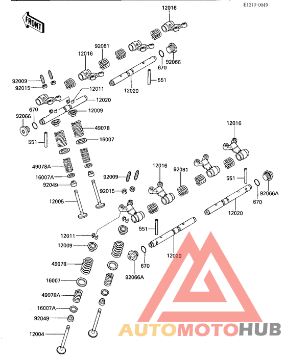 Rocker arms/valves