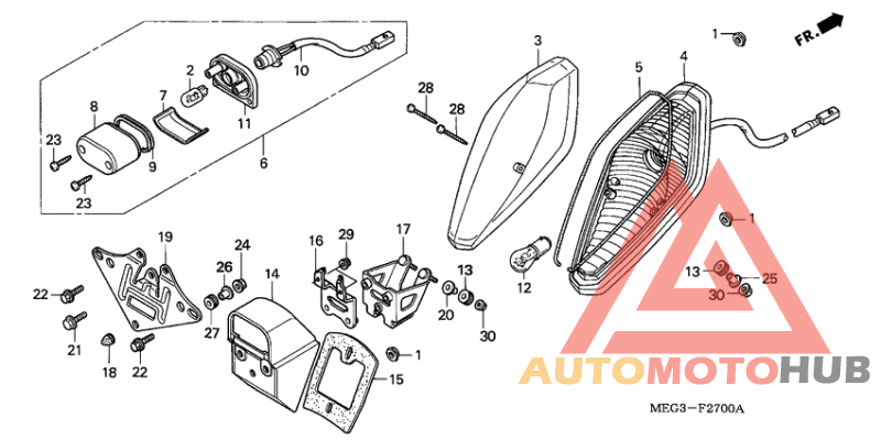 Taillight unit ass`y
