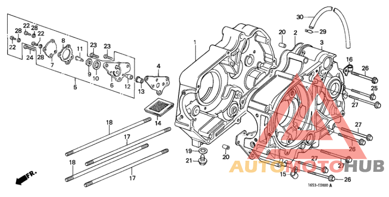 Crankcase/oil pump
