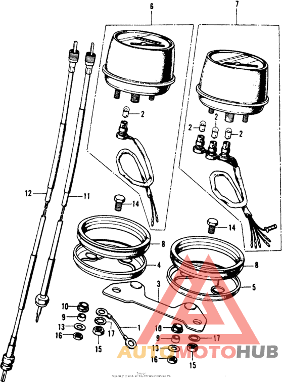 Speedometer + tachometer k3-k4