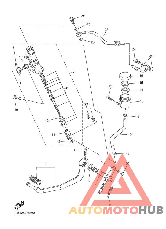 Задний торм цилиндр