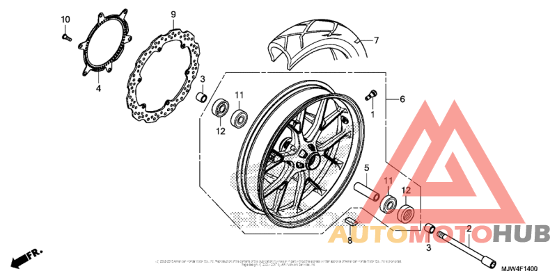 Переднее колесо