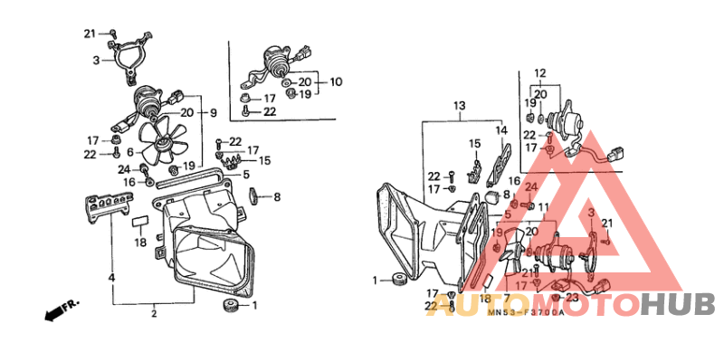 Cooling fan/shroud
