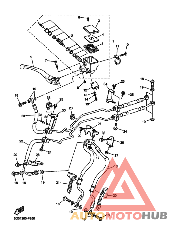 Передний тормозной цилиндр