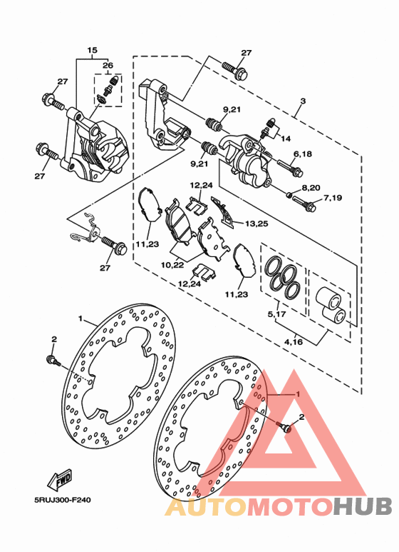 Передний суппорт