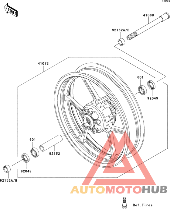Переднее колесо