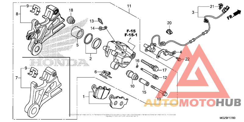 Задний суппорт