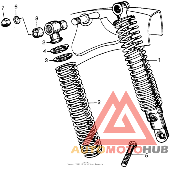 Задние амортизаторы