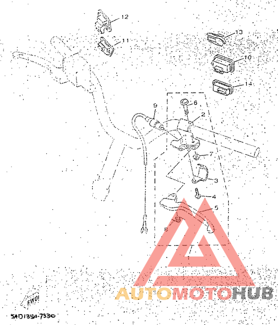 Handle switch. lever