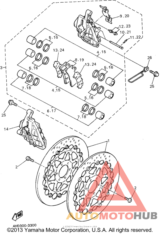 Передний суппорт
