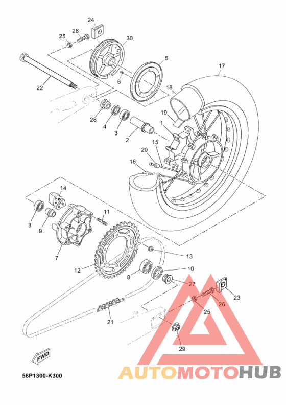 Переднее колесо