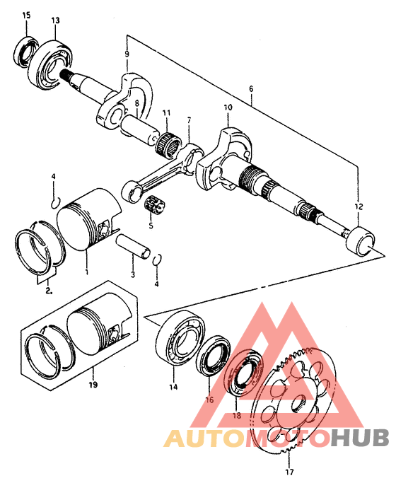 Вал коленчатый