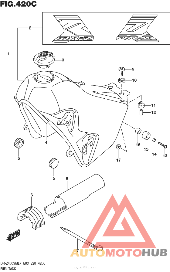 Fuel Tank (Dr-Z400Sml7 E33)
