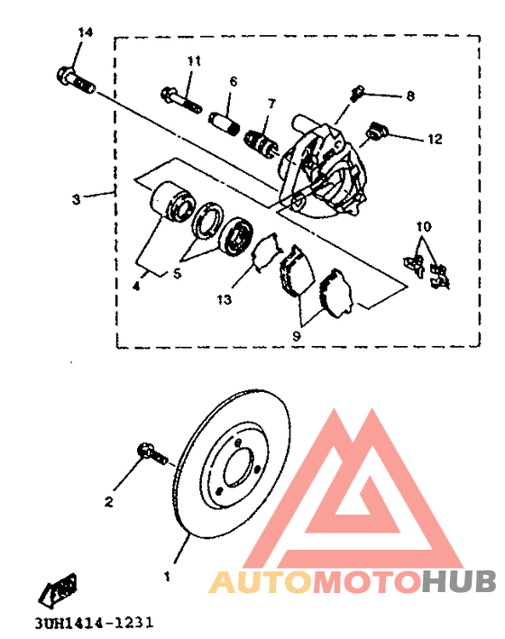 Передний тормоз