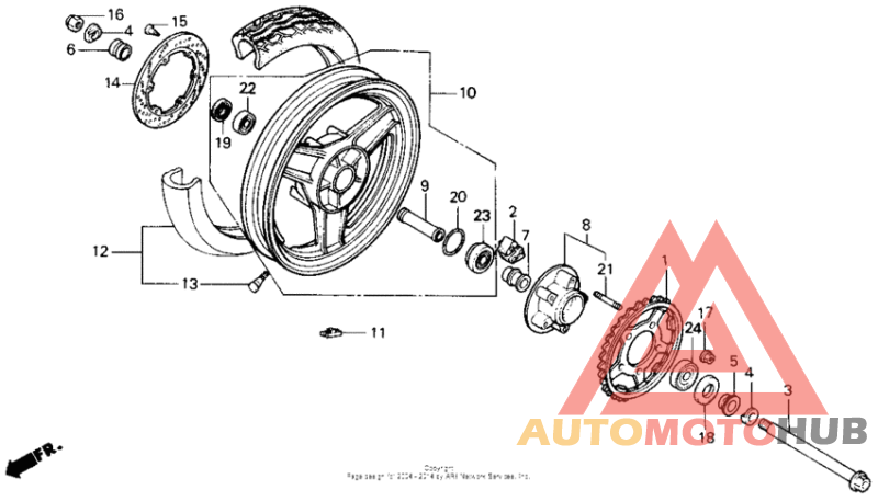 Переднее колесо