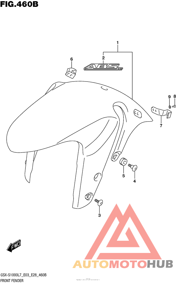 Front Fender (Gsx-S1000Al7 E03)