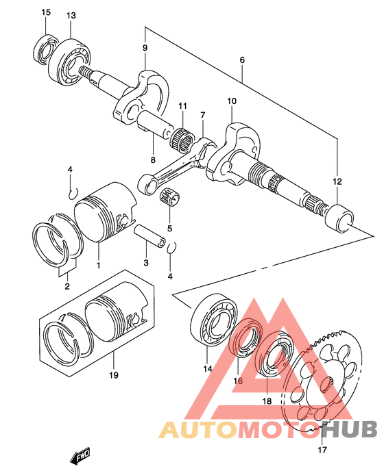 Вал коленчатый