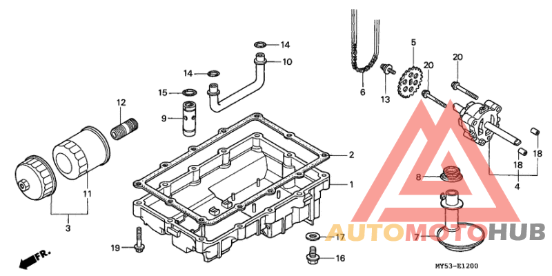 Oil pump/oil pan