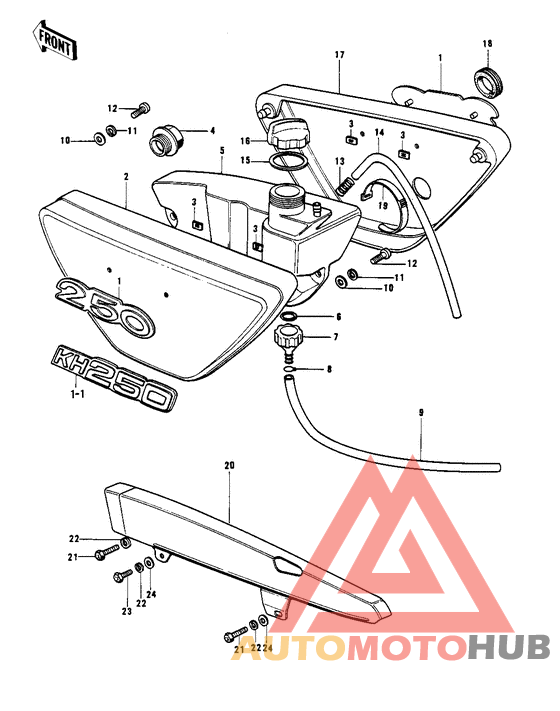 Side covers/oil tank/chain cover
