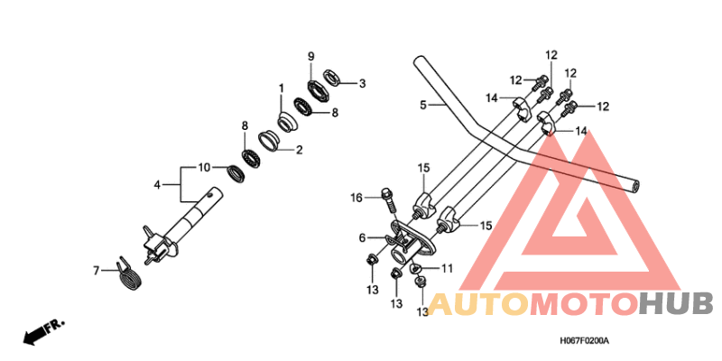 Handle pipe/steering stem