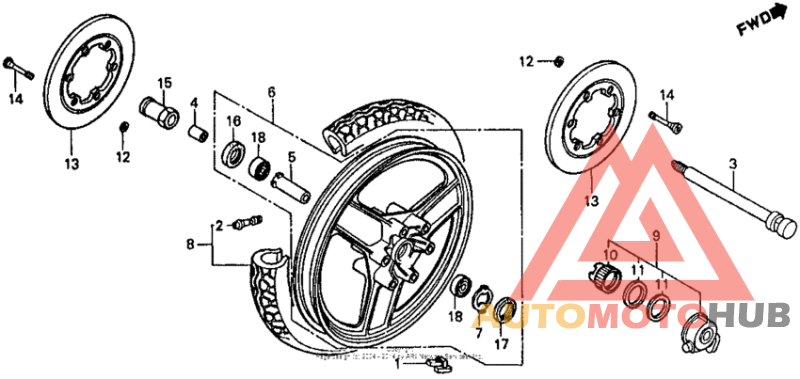 Переднее колесо
