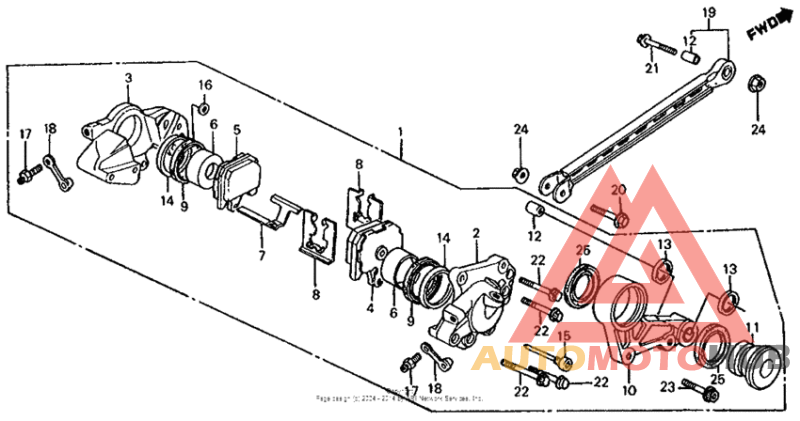 Задний суппорт