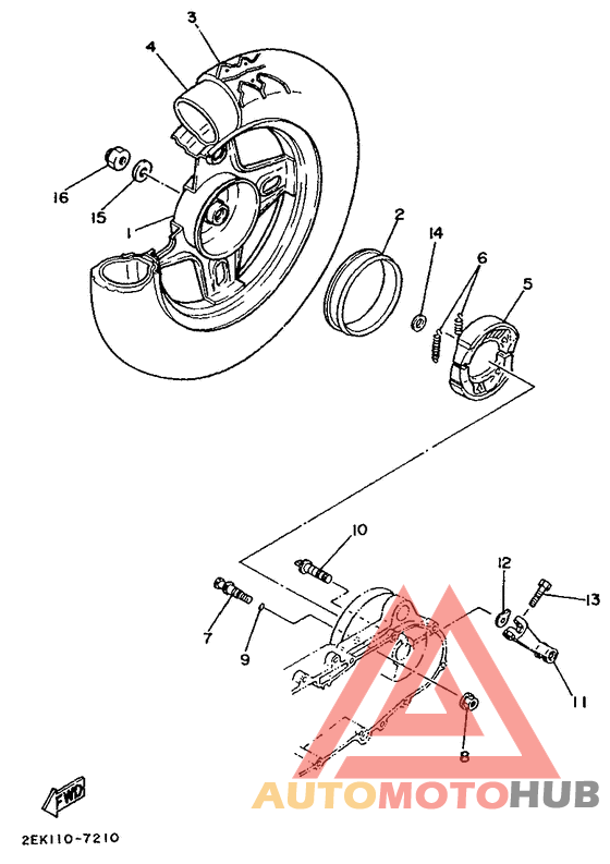 Переднее колесо