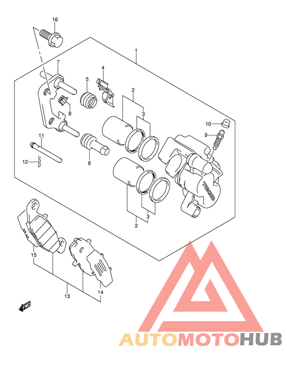 Передний суппорт