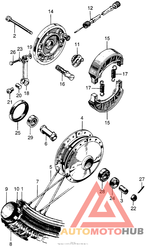 Переднее колесо