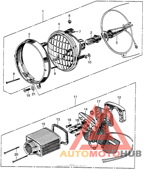 Headlight + taillight
