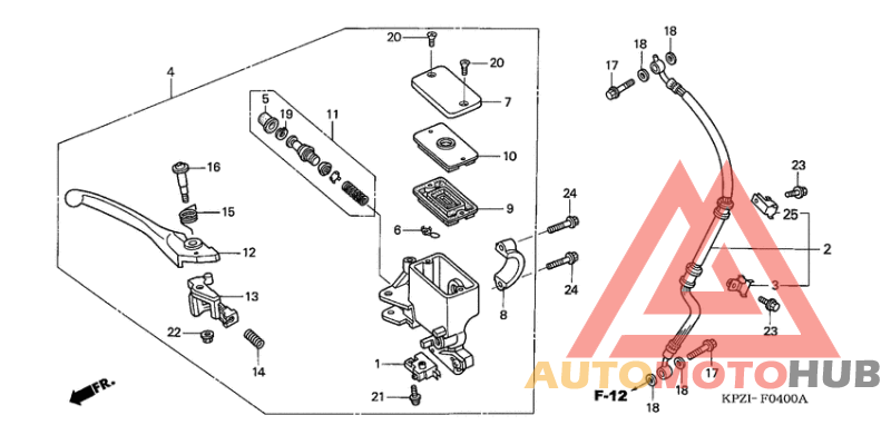 Fr. brake master cylinder