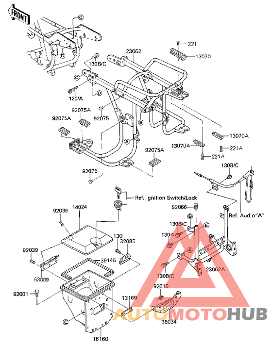 Storage case/saddlebag bracket
