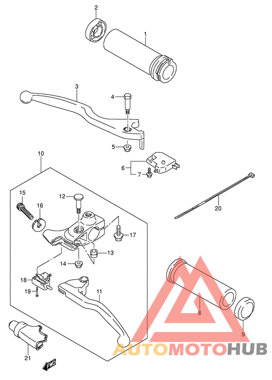 Рулевой рычаг