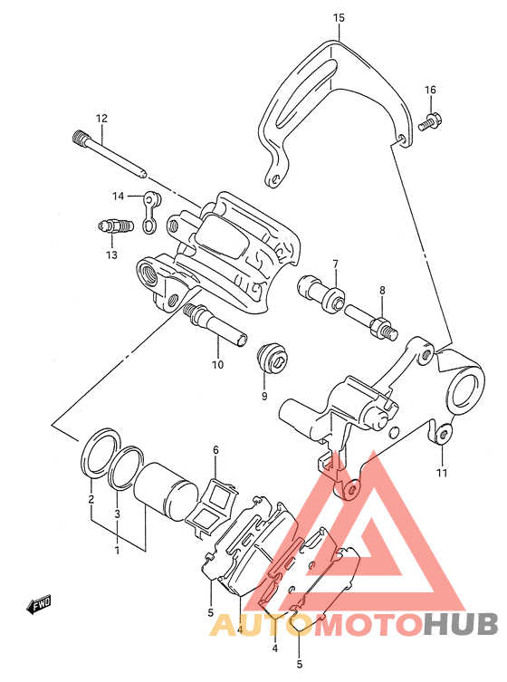 Задний суппортs