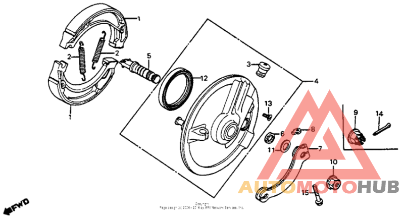 Front brake panel 80-82