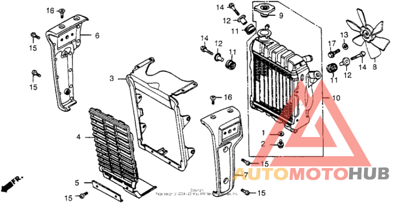 Radiator + cooling fan ii