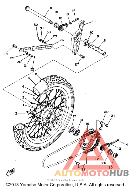 Переднее колесо