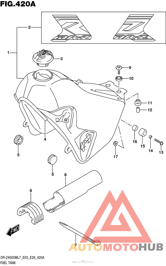 Fuel Tank (Dr-Z400Sml7 E03)
