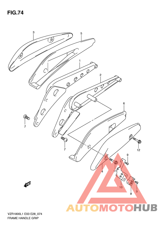 Frame handle grip