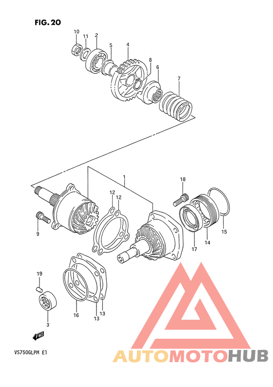 Secondary drive gear